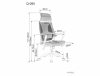 Q-095 Ergonomikus Hálós Forgószék Fejtámlával Fekete OBRQ095CSZ