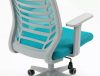 Q-320 Ergonomikus Hálós Forgószék Kék Műanyag Vázzal