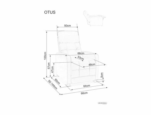 Otus Velvet Kihúzható Bársony Pihenőfotel Bézs