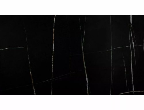 Samanta Ceramic Bővíthető Asztal Edzett Üveg Sahara Noir Fekete