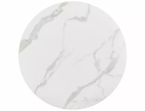 Talia Kerek Kerámia Étkezőasztal Márvány Fehér-Fekete Modern TALIABCFI120
