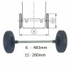 Szemetes Kuka - Hulladékgyűjtő Edény - 120l - Kerék + Tengely - (SPH)