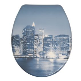   Bath Duck Wc-Ülőke - Duroplaszt - Rozsdamentes Acél Zsanérokkal - City