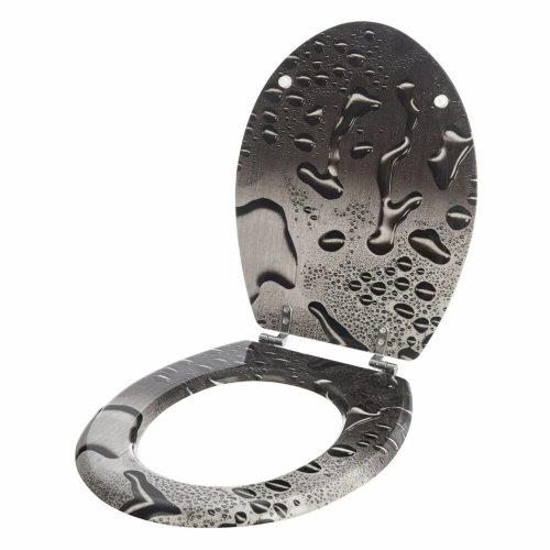 Bath Duck Wc-Ülőke - Mdf - Mintás - Rozsdamentes Acél Zsanérokkal - Wax
