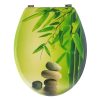Bath Duck Wc-Ülőke - Mdf - Mintás - Rozsdamentes Acél Zsanérokkal - Bamboo