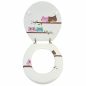   Bath Duck Wc-Ülőke - Mdf - Mintás - Rozsdamentes Acél Zsanérokkal - Owl