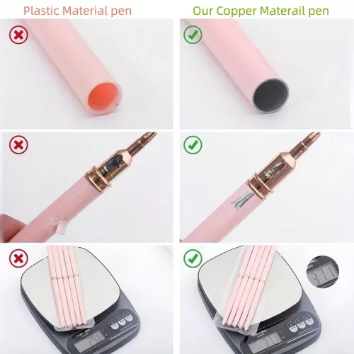 5db Rózsaszín/fekete Nail Art Ecsetek A Részletekért, Long Nail Art Line Ecsetek Manikűrzselé Finom Mintákhoz