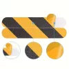 16 db kültéri lépcsőfok csúszásgátló szalag, 4 × 33 cm, beltéri/kültéri lépcsőkhöz, fokokhoz és hajókhoz Fekete