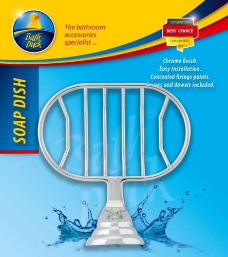 Bath Duck Falra Rögzíthető Szappantartó - Rácsos